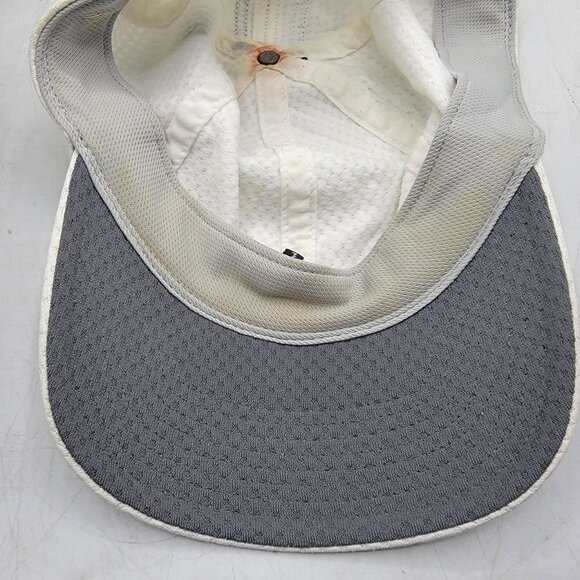 Adidas Unisex White Mesh Baseball Hat Cap Casual Outdoors Lightweight - Picture 8 of 10